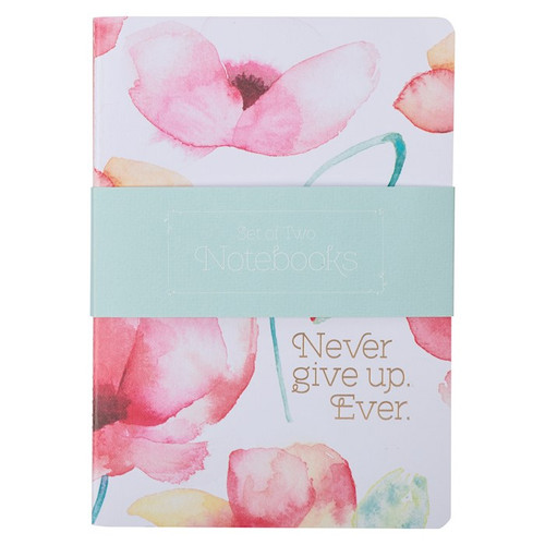 Notebook Set-Coral Poppies (Set Of 2) by Christian Art Gift