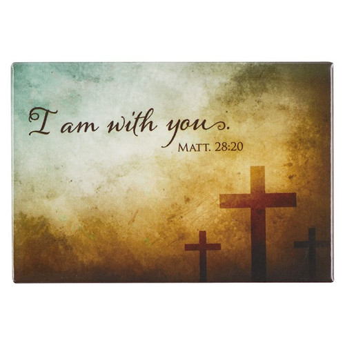 Magnet-I Am With You/Cross (2.1" x 3.1") by Christian Art Gift