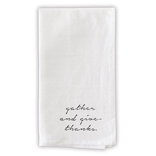 Dinner Napkins-Gather And Give Thanks (20" SQ) (Set Of 4) by CB Gift