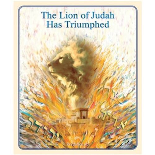 Throw Blanket-The Lion Of Judah Has Triumphed-Plush (50" x 60") (#32163) by Holy Land Gifts