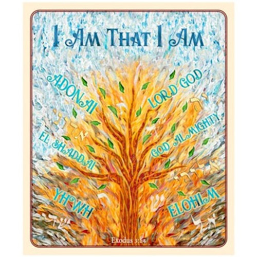 Throw Blanket-I Am That I Am (50" x 60") (#32159) by Holy Land Gifts