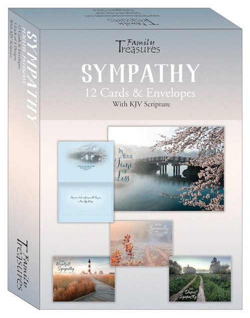 Card-Boxed-Sympathy-Peaceful Pathways (Box Of 12) by Family Treasures