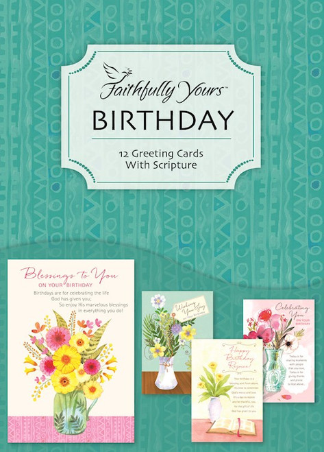 Card-Boxed-Birthday-Bless Your Day (Box Of 12) by KJV Scripture