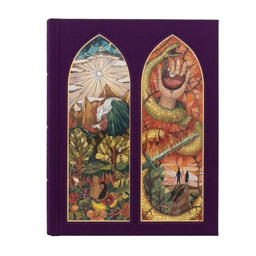 CSB Notetaking Bible Stained Glass Edition-Amethyst Cloth-Over-Board by CSB Bibles By Holm