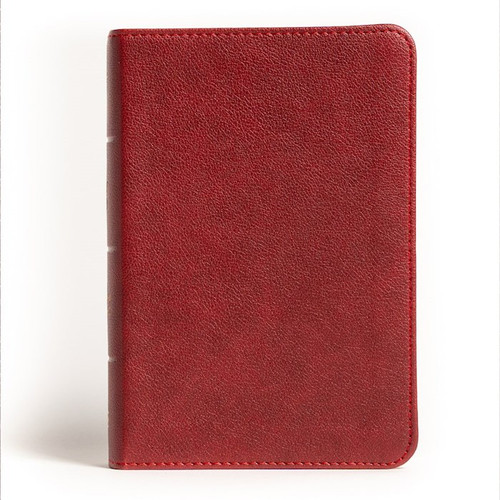 NASB 2020 Large Print Compact Reference Bible-Burgundy Leathertouch by Holman Bible