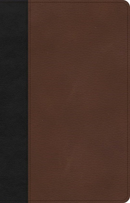 CSB Thinline Bible-Black/Brown LeatherTouch by CSB Bibles By Holm