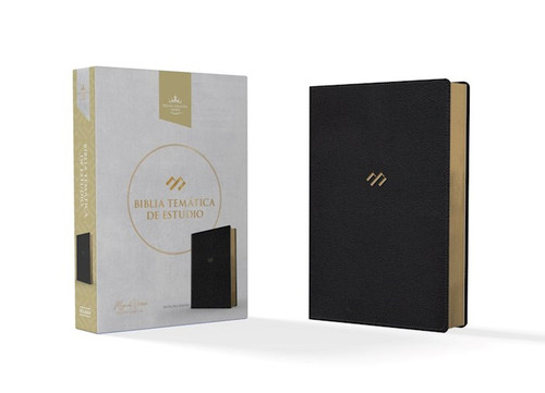 RVR 1960 Biblia Tematica de Estudio (Thematic Study Bible)-Black Genuine Leather by B&H Espa±ol
