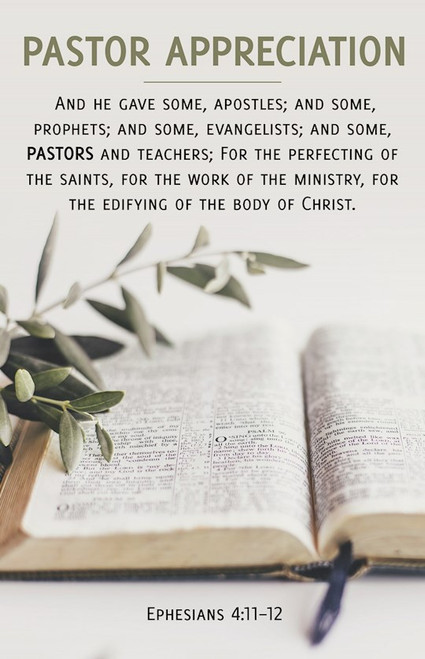 Bulletin-And He Gave Some Apostles/Pastor Appreciation (Ephesians 4:11-12) by Broadman & Holman