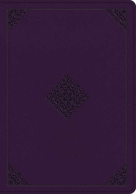 ESV Single Column Journaling Bible/Large Print-Lavender Ornament Design TruTone by Esv Scripture