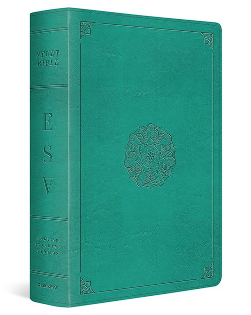 ESV Study Bible-Turquoise Emblem Design TruTone by Esv Scripture