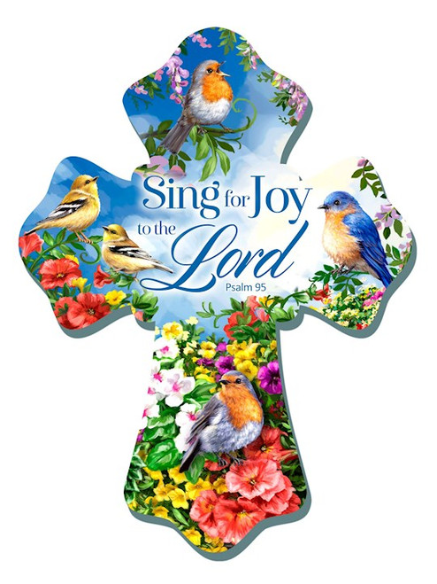 Wall Cross-Sing For Joy (6" x 8") by Glow Decor