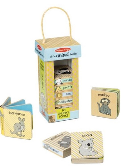 Natural Play Book Tower-Little Animal Books (Set Of 10 Books) by Melissa And Doug