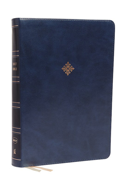 NKJV Super Giant Print Reference Bible (Comfort Print)-Blue Leathersoft by Nelson Bibles