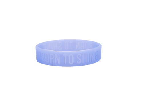 Power Bands-Born To Shine/Glow In The Dark (.5"W 2" Dia) (Pack Of 12) by Swanson