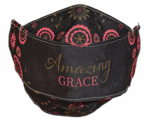 Face Mask-Amazing Grace-Black by CA Gift