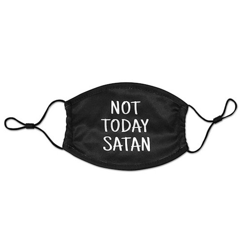 Face Mask-Not Today Satan-Kids by G T Luscombe