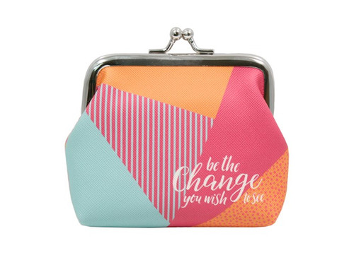 Coin Purse-Be The Change (4 x 4.25) by Swanson