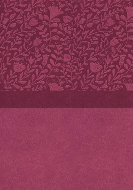 NIV Super Giant Print Reference Bible (Comfort Print)-Pink Leathersoft Indexed by Zondervan