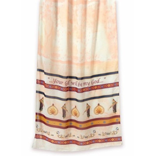 Scarf-Your God Will Be My God (90" x 36")-Polyester (#29769) by Holy Land Gifts