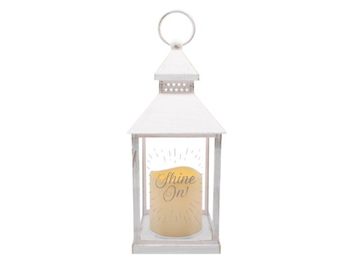 Lantern LED Candle-Shine On-White by Swanson