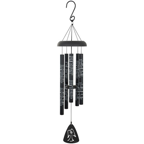 Wind Chime-Black Sonnet-Angel's Arms (30") by Carson Home Accent