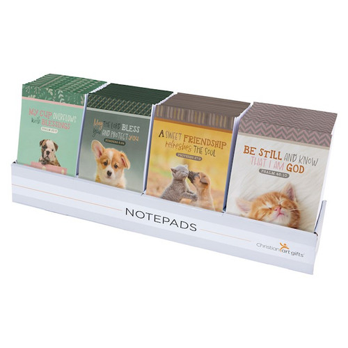 Pre-Packed Merchandiser-Small Animal Notepad (Set Of 48) by Christian Art Gift