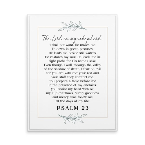Ornate Decor-Psalm 23 (12 x 16) by P Graham Dunn