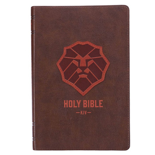 KJV Kid's Edition Bible-Brown Faux Leather by Christian Art Gift