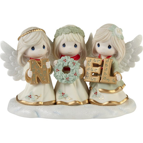 Figurine-Angels With Noel Sign-Precious Moments-Limited Edition by Precious Moments
