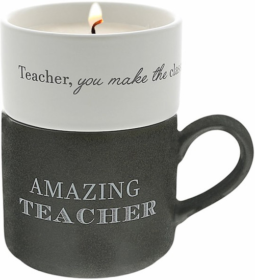 Gift Set-Stacking Mug and Candle-Amazing Teacher by Pavilion