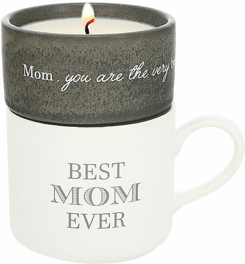 Gift Set-Stacking Mug and Candle-Best Mom Ever by Pavilion