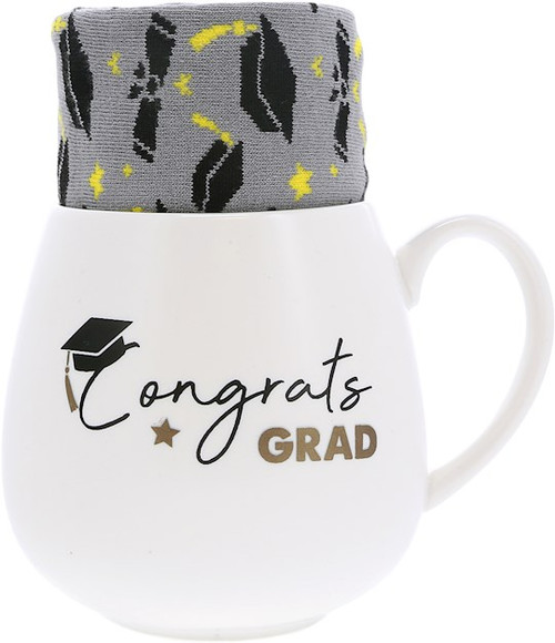 Gift Set-15.5oz Mug And Sock Set-Congrats Grad by Pavilion