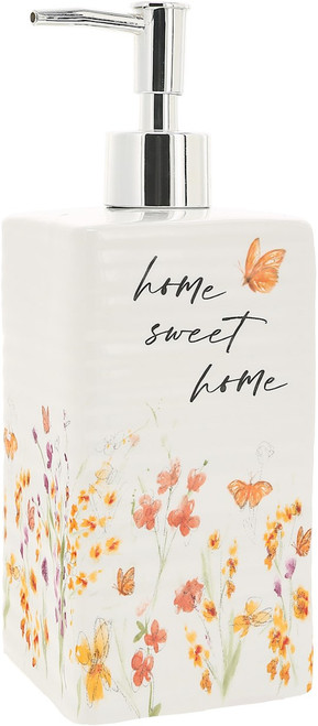 Soap Dispenser-Home Sweet Home-Floral by Pavilion