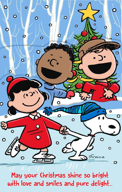 Card-Boxed-Christmas-Peanuts-Snoopy Ice Skating (Box of 18) by Christmas