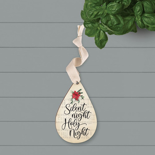 Ornament-Silent Night Holy Night (3 x 4.75) by Christmas