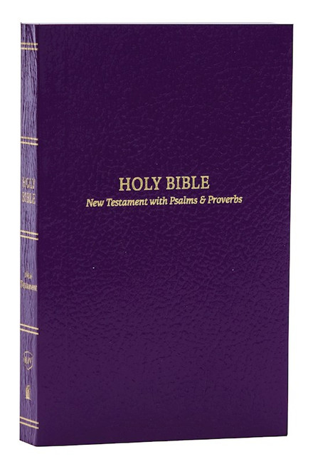 KJV Pocket New Testament With Psalms And Proverbs (Comfort Print)-Purple Softcover by Nelson Bibles