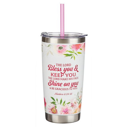 Travel Mug-Floral Mom Num. 6:24 by Christian Art Gift