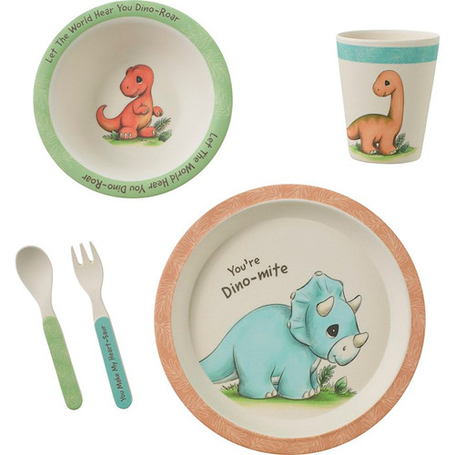 Mealtime Gift Set-You're Dino-Mite (5 Pieces) by Precious Moments