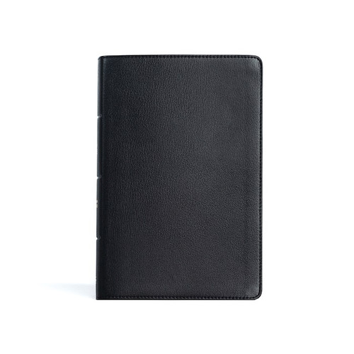 CSB Personal Size Giant Print Bible-Black Genuine Leather Indexed by CSB Bibles By Holm