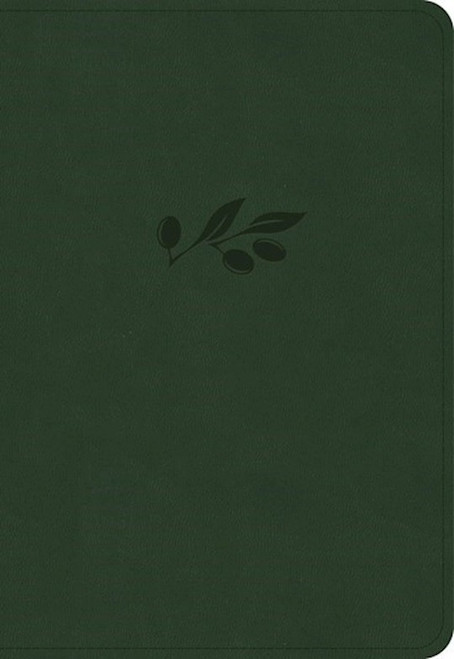 KJV Large Print Compact Reference Bible-Olive LeatherTouch by Holman Bible