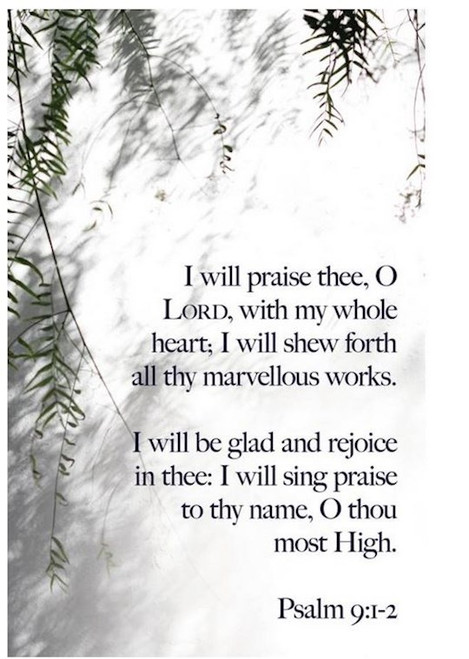 Bulletin-I Will Praise Thee O Lord With My Whole Heart (Pack Of 100) by Broadman & Holman