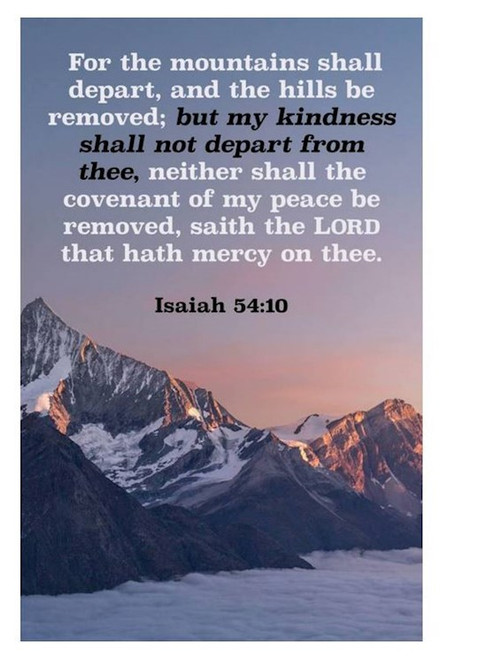 Bulletin-For The Mountains Shall Depart...But My Kindness Shall Not Depart (Pack Of 100) by Broadman & Holman