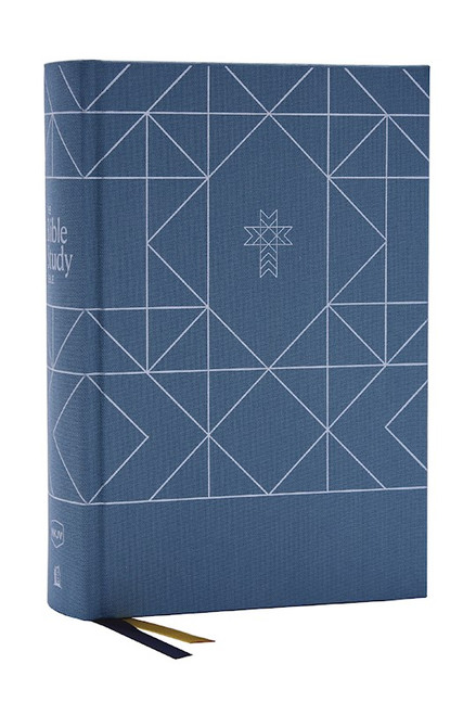 NKJV The Bible Study Bible (Comfort Print)-Blue Cloth Over Board by Nelson Bibles