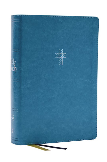 NKJV The Bible Study Bible (Comfort Print)-Turquoise Leathersoft by Nelson Bibles