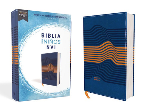 NVI Biblia Para Ninos Texto Revisado 2022 (Holy Bible For Kids Revised Text 2022)-Blue Leathersof by Editorial Vida