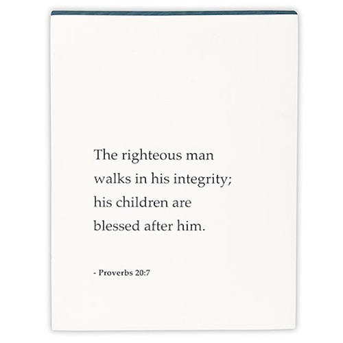 Chunky Block-Righteous Man (5 x 6.5 x 1.5) by Heartfelt