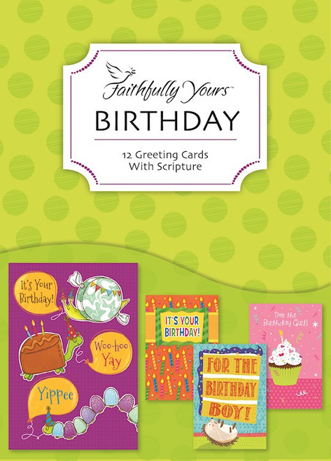 Card-Boxed-Birthday-Kids Birthday (Box Of 12) by KJV Scripture
