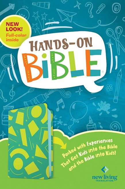 NLT Hands-On Bible (Third Edition)-Green Lines and Shapes LeatherLike by Group Publishing
