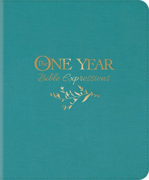 NLT The One Year Bible Expressions-Tidewater Teal LeatherLike by Tyndale House