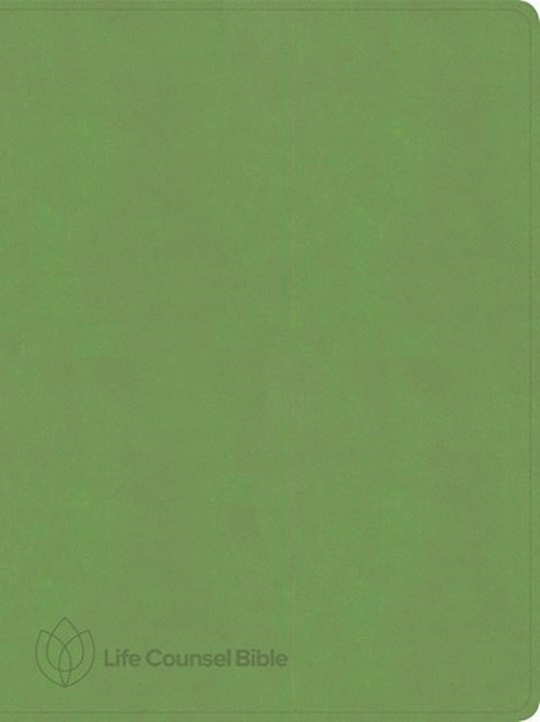 CSB Life Counsel Bible-Grass Green LeatherTouch Indexed by CSB Bibles By Holm